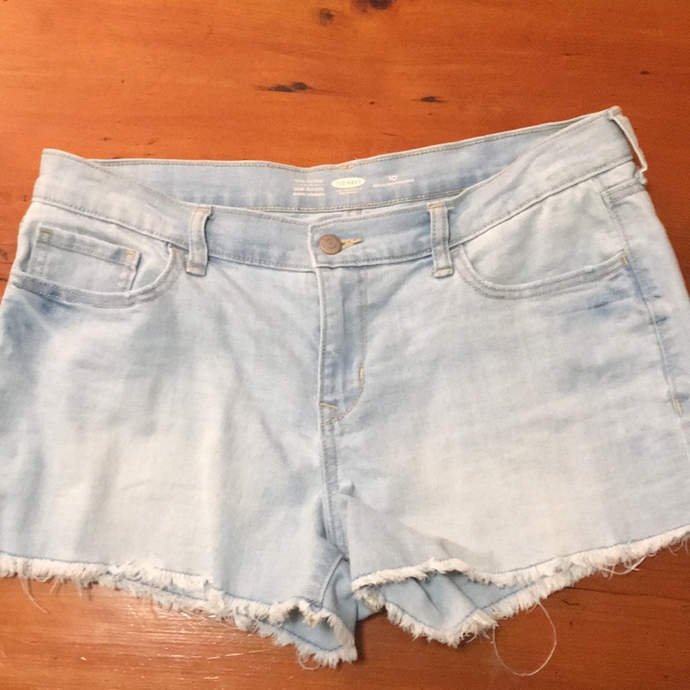 Cut off denim shorts